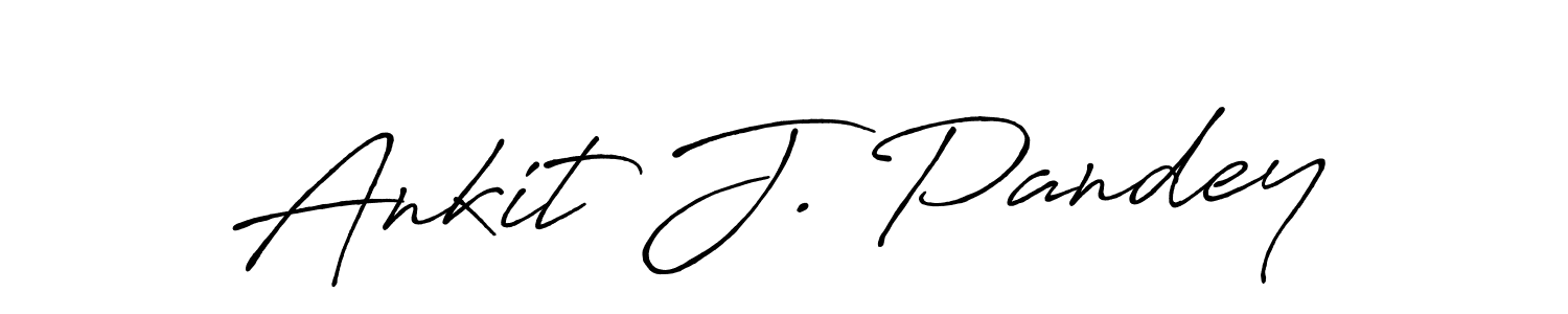 Design your own signature with our free online signature maker. With this signature software, you can create a handwritten (Antro_Vectra_Bolder) signature for name Ankit J. Pandey. Ankit J. Pandey signature style 7 images and pictures png