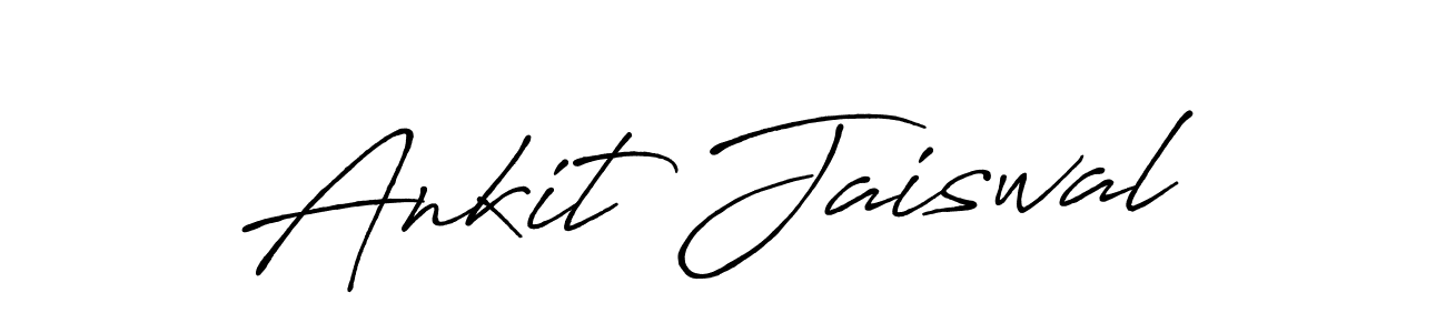 Make a beautiful signature design for name Ankit Jaiswal. With this signature (Antro_Vectra_Bolder) style, you can create a handwritten signature for free. Ankit Jaiswal signature style 7 images and pictures png