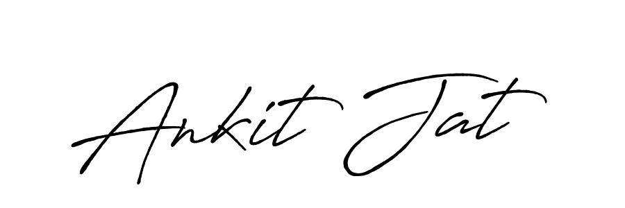 Use a signature maker to create a handwritten signature online. With this signature software, you can design (Antro_Vectra_Bolder) your own signature for name Ankit Jat. Ankit Jat signature style 7 images and pictures png