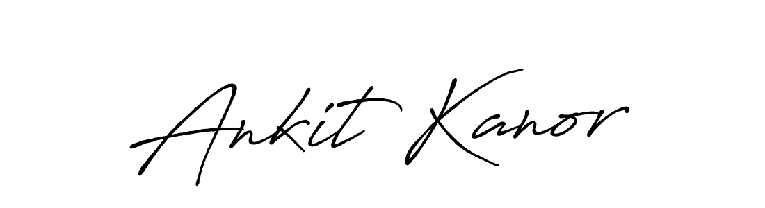 Make a beautiful signature design for name Ankit Kanor. With this signature (Antro_Vectra_Bolder) style, you can create a handwritten signature for free. Ankit Kanor signature style 7 images and pictures png