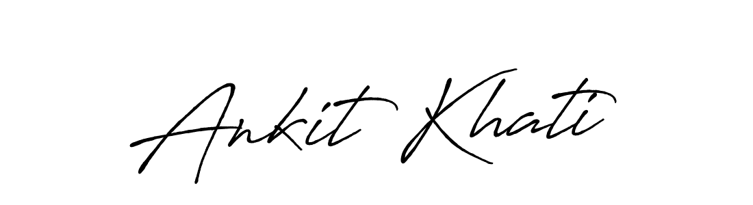 Design your own signature with our free online signature maker. With this signature software, you can create a handwritten (Antro_Vectra_Bolder) signature for name Ankit Khati. Ankit Khati signature style 7 images and pictures png