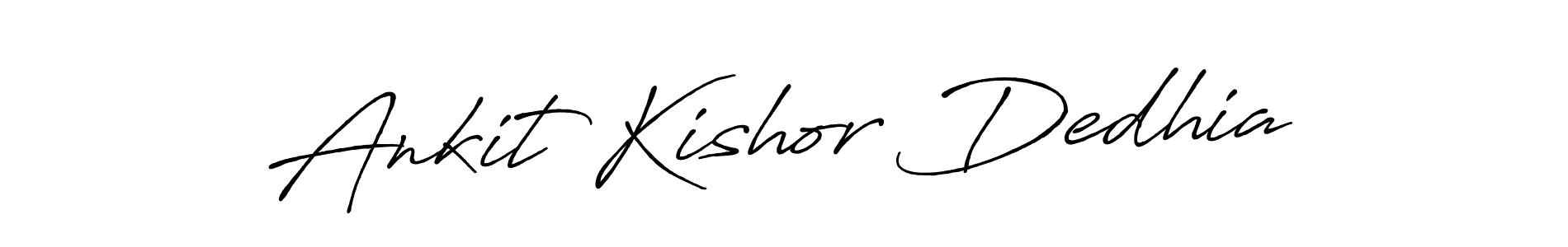 Make a beautiful signature design for name Ankit Kishor Dedhia. With this signature (Antro_Vectra_Bolder) style, you can create a handwritten signature for free. Ankit Kishor Dedhia signature style 7 images and pictures png