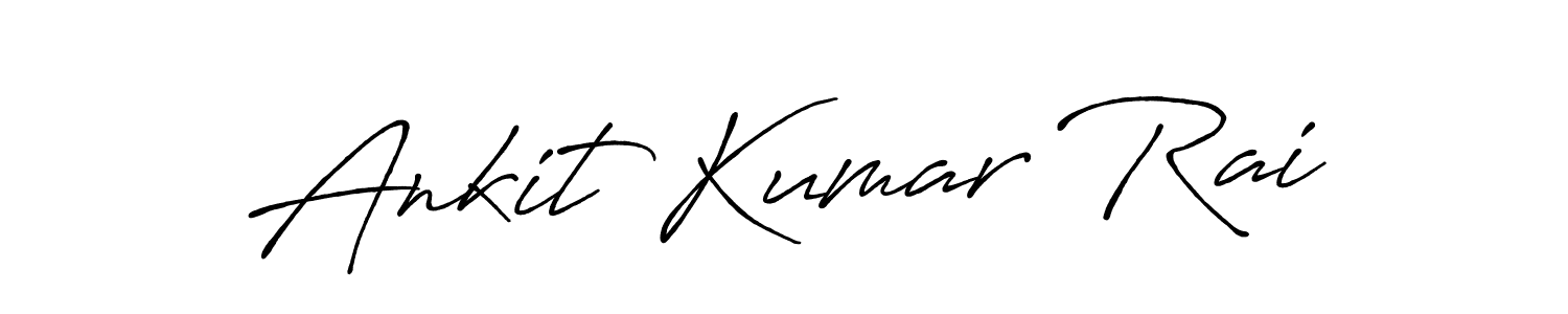 Make a beautiful signature design for name Ankit Kumar Rai. With this signature (Antro_Vectra_Bolder) style, you can create a handwritten signature for free. Ankit Kumar Rai signature style 7 images and pictures png
