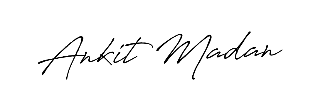 Use a signature maker to create a handwritten signature online. With this signature software, you can design (Antro_Vectra_Bolder) your own signature for name Ankit Madan. Ankit Madan signature style 7 images and pictures png
