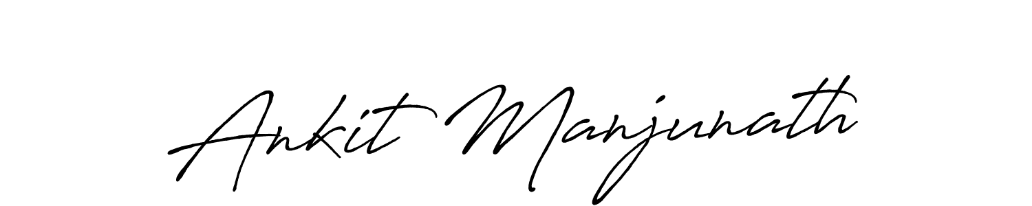 Antro_Vectra_Bolder is a professional signature style that is perfect for those who want to add a touch of class to their signature. It is also a great choice for those who want to make their signature more unique. Get Ankit Manjunath name to fancy signature for free. Ankit Manjunath signature style 7 images and pictures png