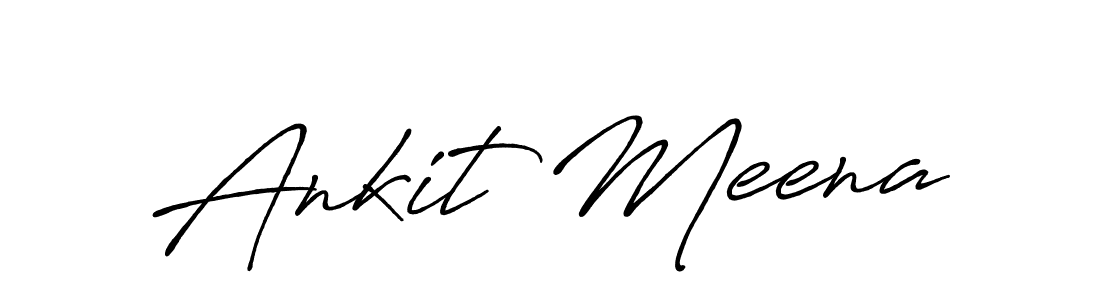 How to make Ankit Meena signature? Antro_Vectra_Bolder is a professional autograph style. Create handwritten signature for Ankit Meena name. Ankit Meena signature style 7 images and pictures png