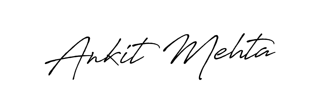 Make a beautiful signature design for name Ankit Mehta. With this signature (Antro_Vectra_Bolder) style, you can create a handwritten signature for free. Ankit Mehta signature style 7 images and pictures png