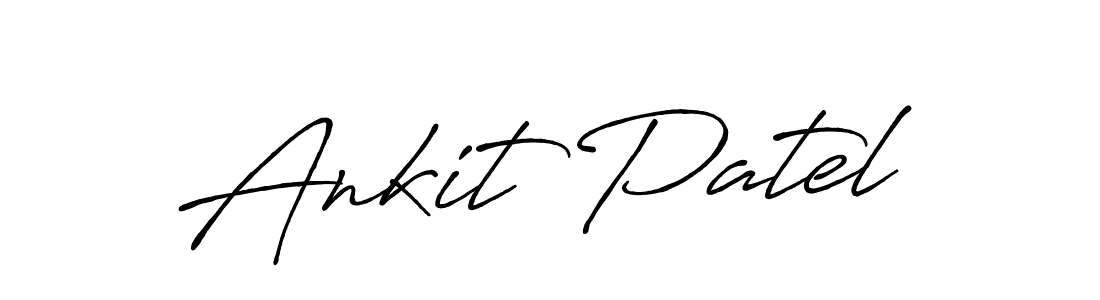 Use a signature maker to create a handwritten signature online. With this signature software, you can design (Antro_Vectra_Bolder) your own signature for name Ankit Patel. Ankit Patel signature style 7 images and pictures png