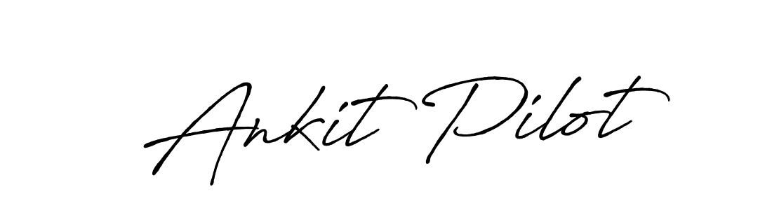 How to make Ankit Pilot signature? Antro_Vectra_Bolder is a professional autograph style. Create handwritten signature for Ankit Pilot name. Ankit Pilot signature style 7 images and pictures png