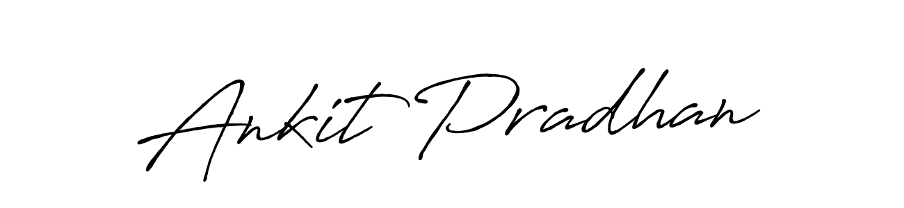 How to make Ankit Pradhan name signature. Use Antro_Vectra_Bolder style for creating short signs online. This is the latest handwritten sign. Ankit Pradhan signature style 7 images and pictures png