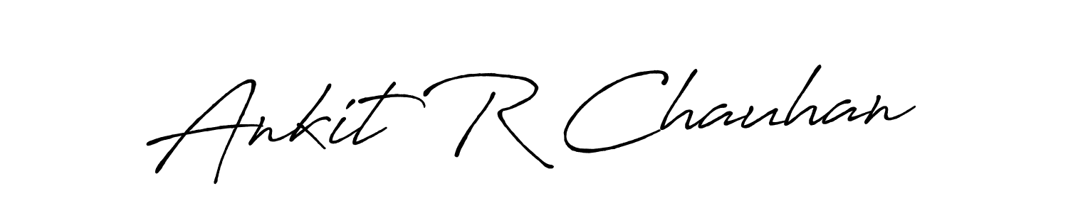 Use a signature maker to create a handwritten signature online. With this signature software, you can design (Antro_Vectra_Bolder) your own signature for name Ankit R Chauhan. Ankit R Chauhan signature style 7 images and pictures png