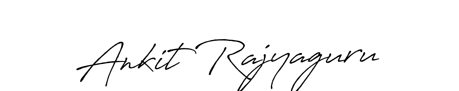 Antro_Vectra_Bolder is a professional signature style that is perfect for those who want to add a touch of class to their signature. It is also a great choice for those who want to make their signature more unique. Get Ankit Rajyaguru name to fancy signature for free. Ankit Rajyaguru signature style 7 images and pictures png