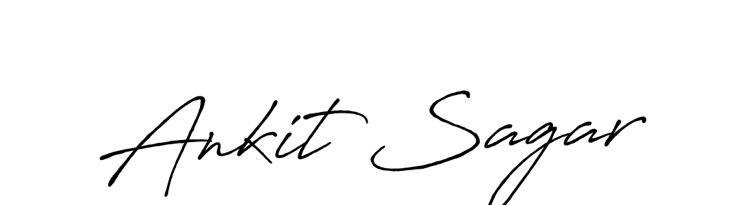 How to make Ankit Sagar signature? Antro_Vectra_Bolder is a professional autograph style. Create handwritten signature for Ankit Sagar name. Ankit Sagar signature style 7 images and pictures png