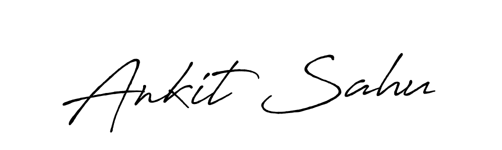 Ankit Sahu stylish signature style. Best Handwritten Sign (Antro_Vectra_Bolder) for my name. Handwritten Signature Collection Ideas for my name Ankit Sahu. Ankit Sahu signature style 7 images and pictures png