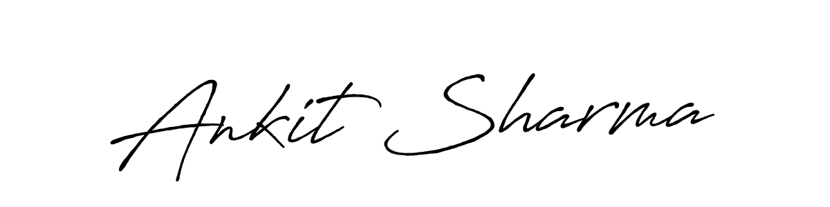 Ankit Sharma stylish signature style. Best Handwritten Sign (Antro_Vectra_Bolder) for my name. Handwritten Signature Collection Ideas for my name Ankit Sharma. Ankit Sharma signature style 7 images and pictures png