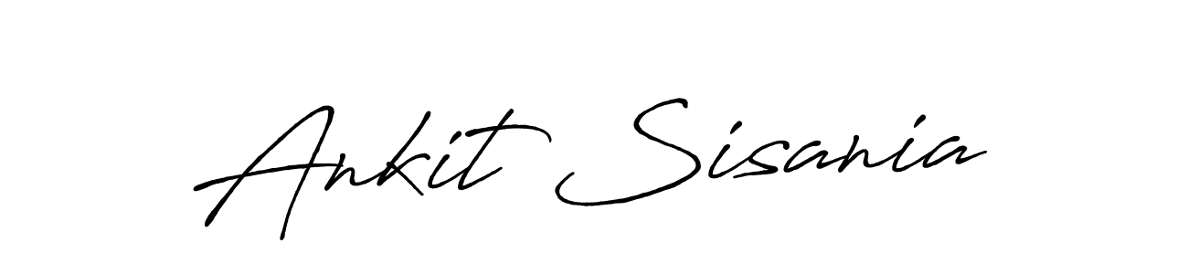 Antro_Vectra_Bolder is a professional signature style that is perfect for those who want to add a touch of class to their signature. It is also a great choice for those who want to make their signature more unique. Get Ankit Sisania name to fancy signature for free. Ankit Sisania signature style 7 images and pictures png