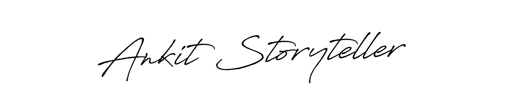 Make a beautiful signature design for name Ankit Storyteller. With this signature (Antro_Vectra_Bolder) style, you can create a handwritten signature for free. Ankit Storyteller signature style 7 images and pictures png