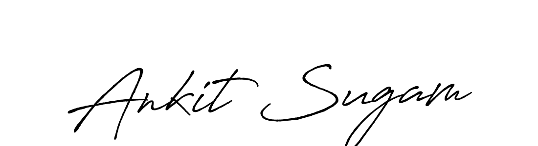 Antro_Vectra_Bolder is a professional signature style that is perfect for those who want to add a touch of class to their signature. It is also a great choice for those who want to make their signature more unique. Get Ankit Sugam name to fancy signature for free. Ankit Sugam signature style 7 images and pictures png