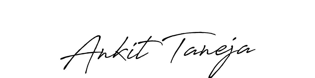 Ankit Taneja stylish signature style. Best Handwritten Sign (Antro_Vectra_Bolder) for my name. Handwritten Signature Collection Ideas for my name Ankit Taneja. Ankit Taneja signature style 7 images and pictures png