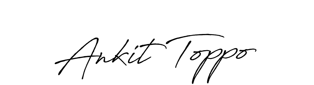 if you are searching for the best signature style for your name Ankit Toppo. so please give up your signature search. here we have designed multiple signature styles  using Antro_Vectra_Bolder. Ankit Toppo signature style 7 images and pictures png