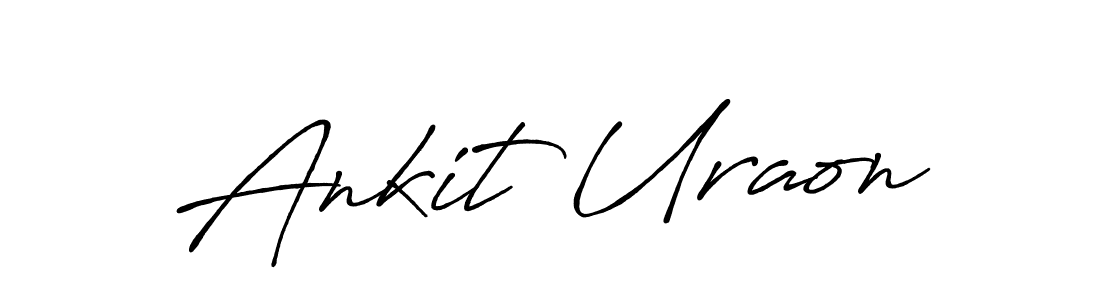 Similarly Antro_Vectra_Bolder is the best handwritten signature design. Signature creator online .You can use it as an online autograph creator for name Ankit Uraon. Ankit Uraon signature style 7 images and pictures png