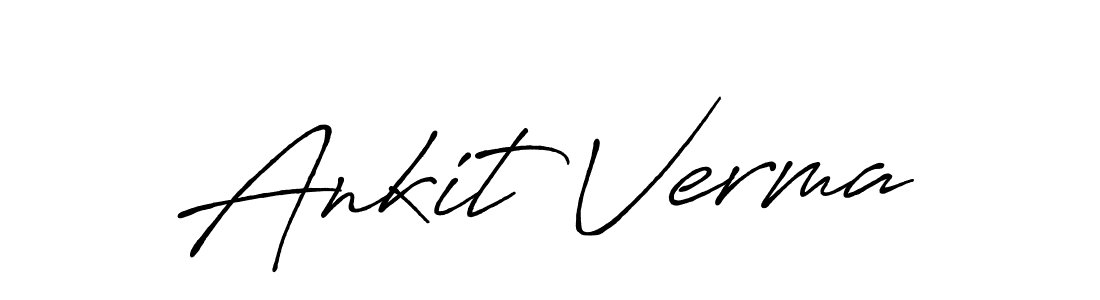 The best way (Antro_Vectra_Bolder) to make a short signature is to pick only two or three words in your name. The name Ankit Verma include a total of six letters. For converting this name. Ankit Verma signature style 7 images and pictures png