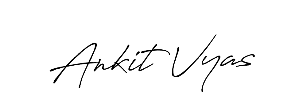 Design your own signature with our free online signature maker. With this signature software, you can create a handwritten (Antro_Vectra_Bolder) signature for name Ankit Vyas. Ankit Vyas signature style 7 images and pictures png