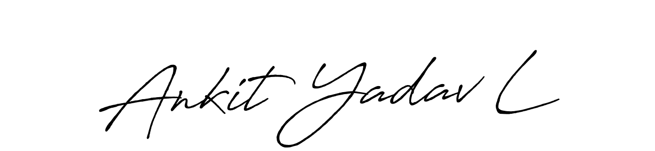 Design your own signature with our free online signature maker. With this signature software, you can create a handwritten (Antro_Vectra_Bolder) signature for name Ankit Yadav L. Ankit Yadav L signature style 7 images and pictures png