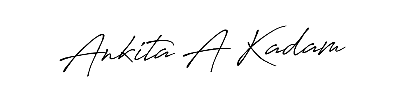 The best way (Antro_Vectra_Bolder) to make a short signature is to pick only two or three words in your name. The name Ankita A Kadam include a total of six letters. For converting this name. Ankita A Kadam signature style 7 images and pictures png