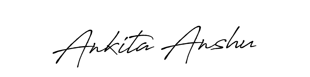 if you are searching for the best signature style for your name Ankita Anshu. so please give up your signature search. here we have designed multiple signature styles  using Antro_Vectra_Bolder. Ankita Anshu signature style 7 images and pictures png