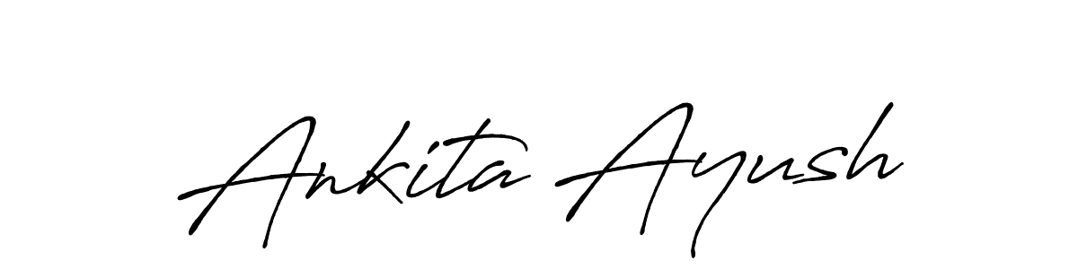 You can use this online signature creator to create a handwritten signature for the name Ankita Ayush. This is the best online autograph maker. Ankita Ayush signature style 7 images and pictures png