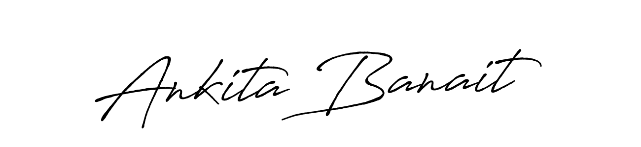 Make a beautiful signature design for name Ankita Banait. Use this online signature maker to create a handwritten signature for free. Ankita Banait signature style 7 images and pictures png