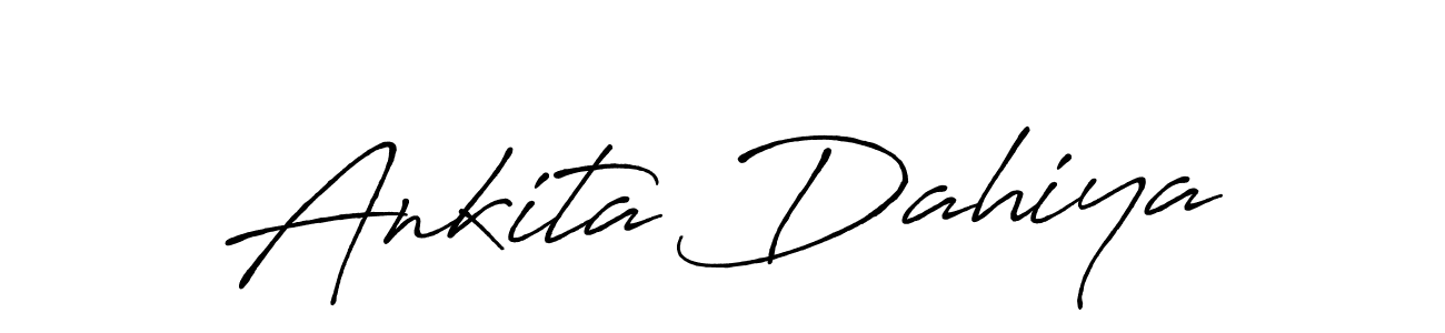 Make a beautiful signature design for name Ankita Dahiya. With this signature (Antro_Vectra_Bolder) style, you can create a handwritten signature for free. Ankita Dahiya signature style 7 images and pictures png