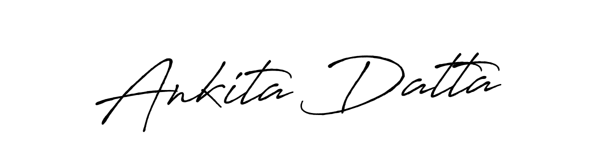 How to make Ankita Datta name signature. Use Antro_Vectra_Bolder style for creating short signs online. This is the latest handwritten sign. Ankita Datta signature style 7 images and pictures png
