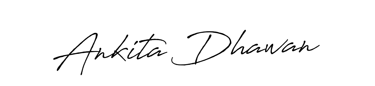 Use a signature maker to create a handwritten signature online. With this signature software, you can design (Antro_Vectra_Bolder) your own signature for name Ankita Dhawan. Ankita Dhawan signature style 7 images and pictures png