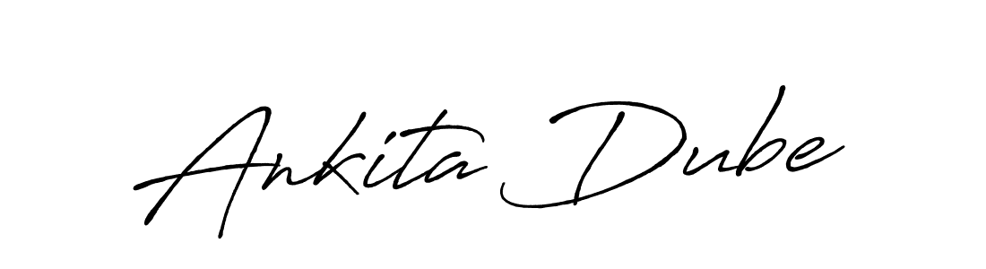 Use a signature maker to create a handwritten signature online. With this signature software, you can design (Antro_Vectra_Bolder) your own signature for name Ankita Dube. Ankita Dube signature style 7 images and pictures png