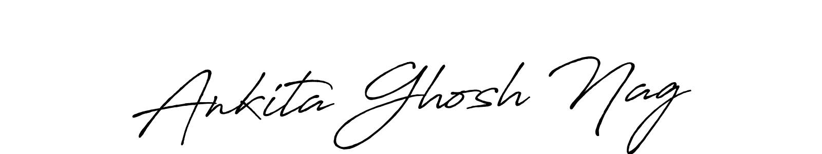 Antro_Vectra_Bolder is a professional signature style that is perfect for those who want to add a touch of class to their signature. It is also a great choice for those who want to make their signature more unique. Get Ankita Ghosh Nag name to fancy signature for free. Ankita Ghosh Nag signature style 7 images and pictures png