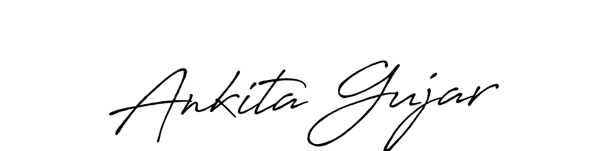 Make a short Ankita Gujar signature style. Manage your documents anywhere anytime using Antro_Vectra_Bolder. Create and add eSignatures, submit forms, share and send files easily. Ankita Gujar signature style 7 images and pictures png
