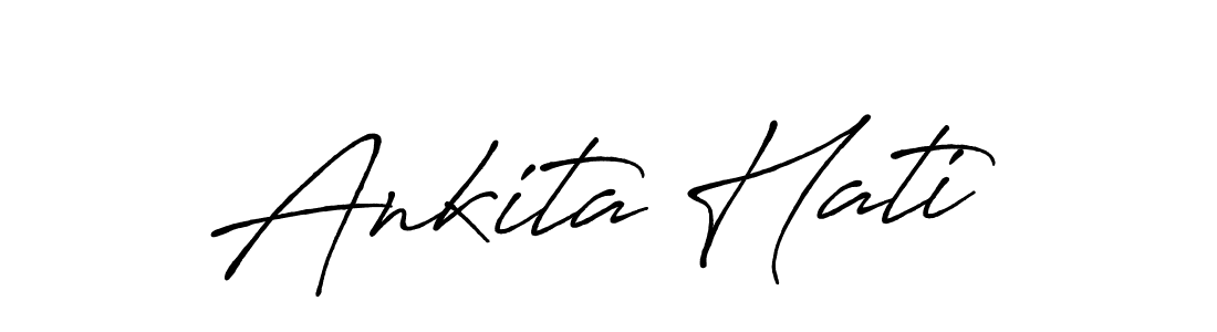 if you are searching for the best signature style for your name Ankita Hati. so please give up your signature search. here we have designed multiple signature styles  using Antro_Vectra_Bolder. Ankita Hati signature style 7 images and pictures png