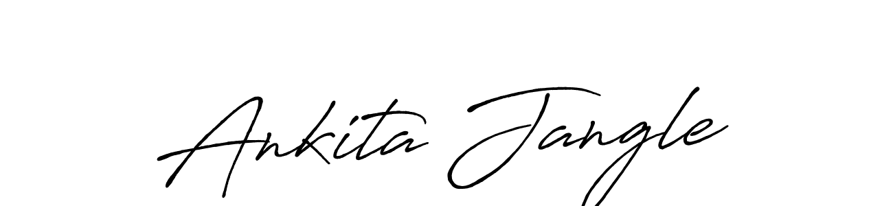 How to Draw Ankita Jangle signature style? Antro_Vectra_Bolder is a latest design signature styles for name Ankita Jangle. Ankita Jangle signature style 7 images and pictures png