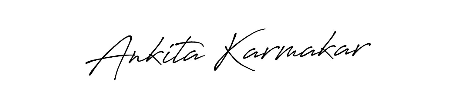 Also You can easily find your signature by using the search form. We will create Ankita Karmakar name handwritten signature images for you free of cost using Antro_Vectra_Bolder sign style. Ankita Karmakar signature style 7 images and pictures png