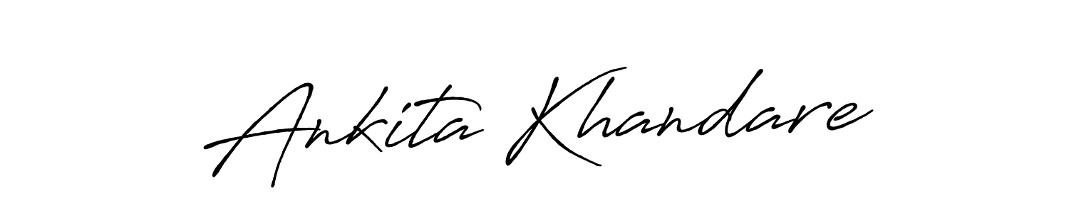 You can use this online signature creator to create a handwritten signature for the name Ankita Khandare. This is the best online autograph maker. Ankita Khandare signature style 7 images and pictures png