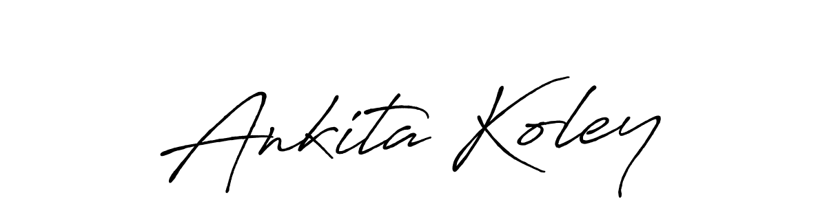 Use a signature maker to create a handwritten signature online. With this signature software, you can design (Antro_Vectra_Bolder) your own signature for name Ankita Koley. Ankita Koley signature style 7 images and pictures png