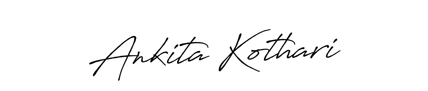 Also we have Ankita Kothari name is the best signature style. Create professional handwritten signature collection using Antro_Vectra_Bolder autograph style. Ankita Kothari signature style 7 images and pictures png