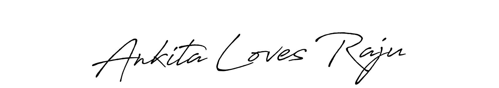 Once you've used our free online signature maker to create your best signature Antro_Vectra_Bolder style, it's time to enjoy all of the benefits that Ankita Loves Raju name signing documents. Ankita Loves Raju signature style 7 images and pictures png