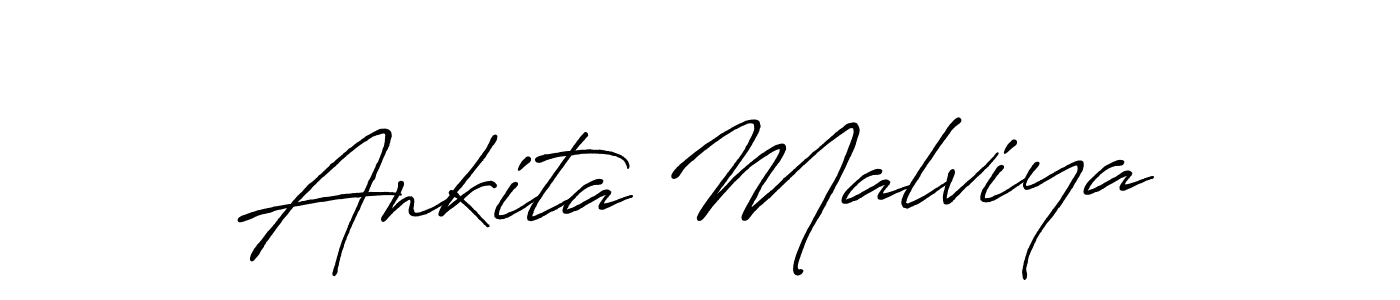 Ankita Malviya stylish signature style. Best Handwritten Sign (Antro_Vectra_Bolder) for my name. Handwritten Signature Collection Ideas for my name Ankita Malviya. Ankita Malviya signature style 7 images and pictures png