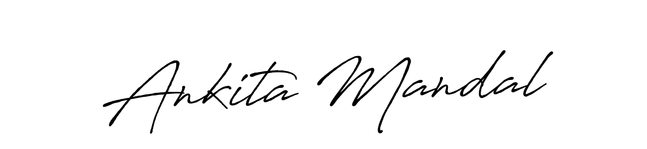 Also we have Ankita Mandal name is the best signature style. Create professional handwritten signature collection using Antro_Vectra_Bolder autograph style. Ankita Mandal signature style 7 images and pictures png