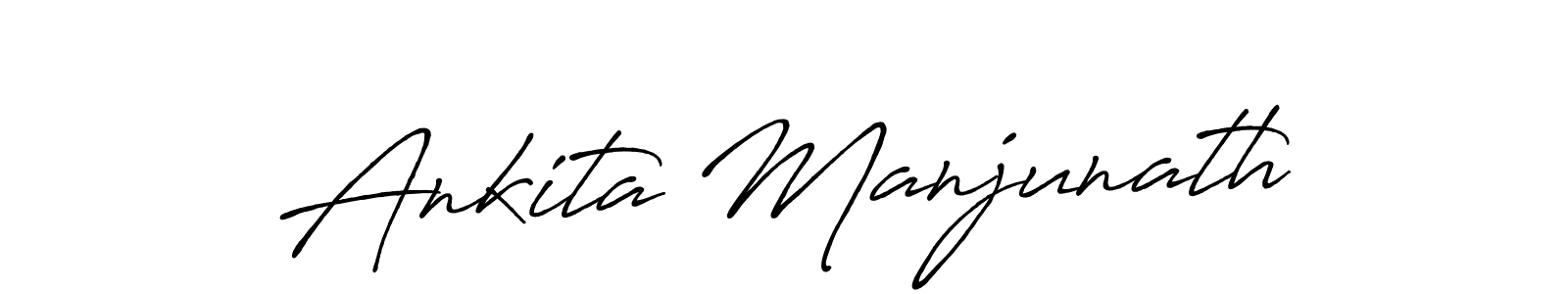 if you are searching for the best signature style for your name Ankita Manjunath. so please give up your signature search. here we have designed multiple signature styles  using Antro_Vectra_Bolder. Ankita Manjunath signature style 7 images and pictures png