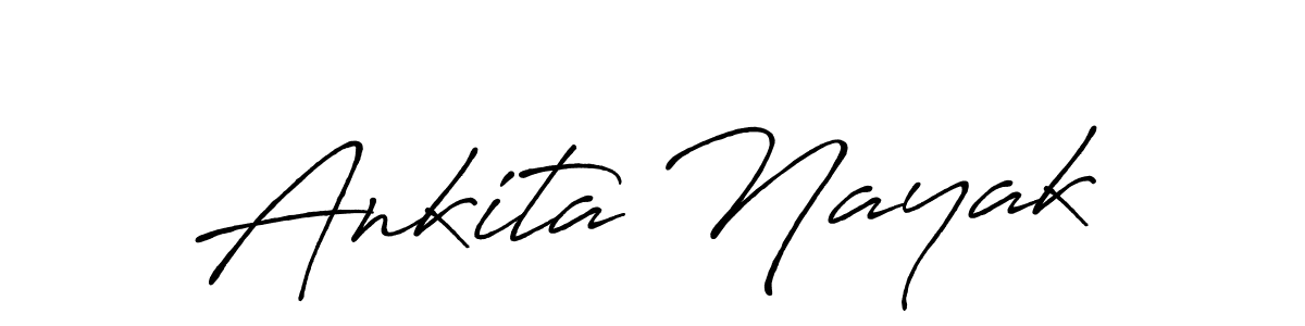 Make a beautiful signature design for name Ankita Nayak. With this signature (Antro_Vectra_Bolder) style, you can create a handwritten signature for free. Ankita Nayak signature style 7 images and pictures png