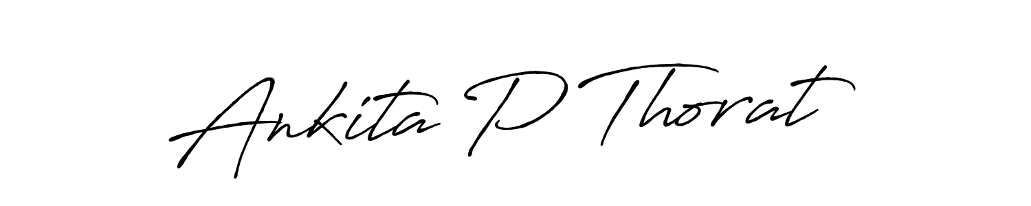 Also we have Ankita P Thorat name is the best signature style. Create professional handwritten signature collection using Antro_Vectra_Bolder autograph style. Ankita P Thorat signature style 7 images and pictures png